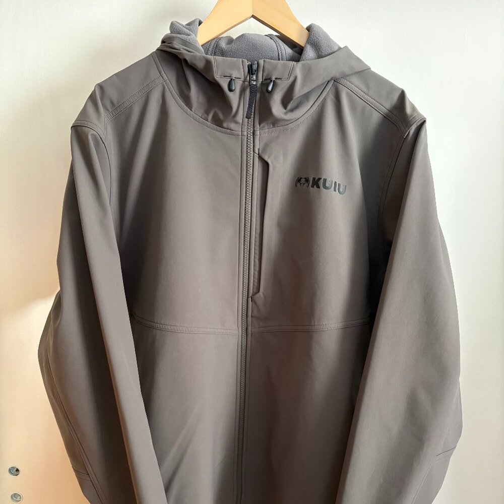KUIU Rubicon Men's XXL Hooded Soft Jacket (Ash/ Coyote)